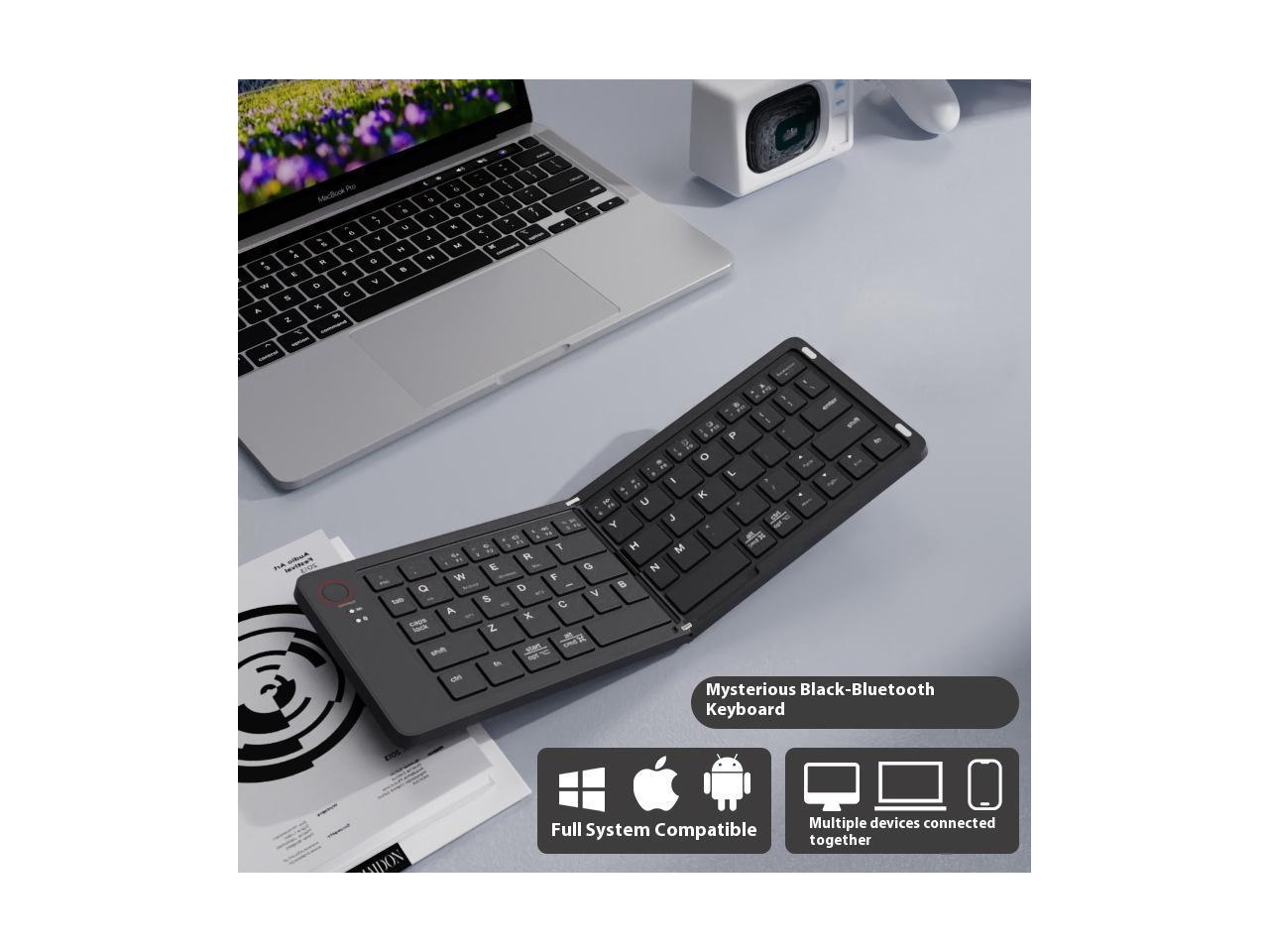 11 INCH FOLDABLE & RECHARGEABLE BLUETOOTH KEYBOARD